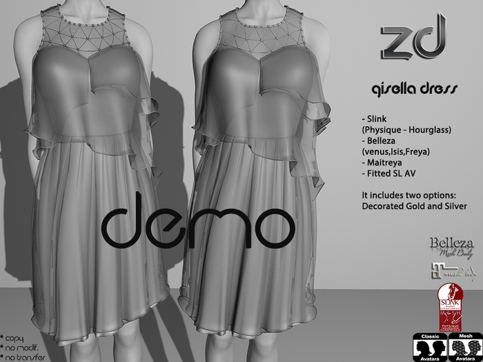 *ZD* Gisella Dress - DEMO