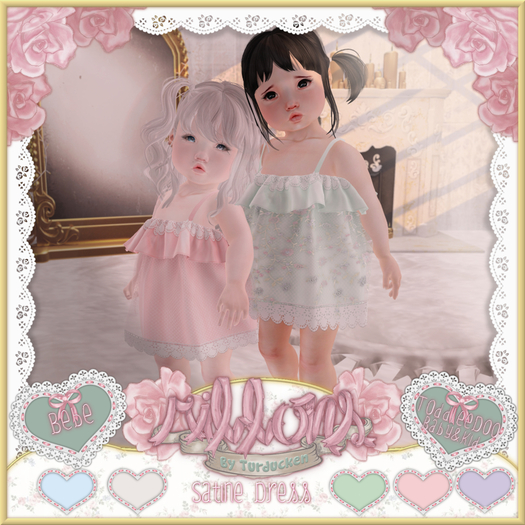 {Ribbons} Satine Dress - Cream {Box}