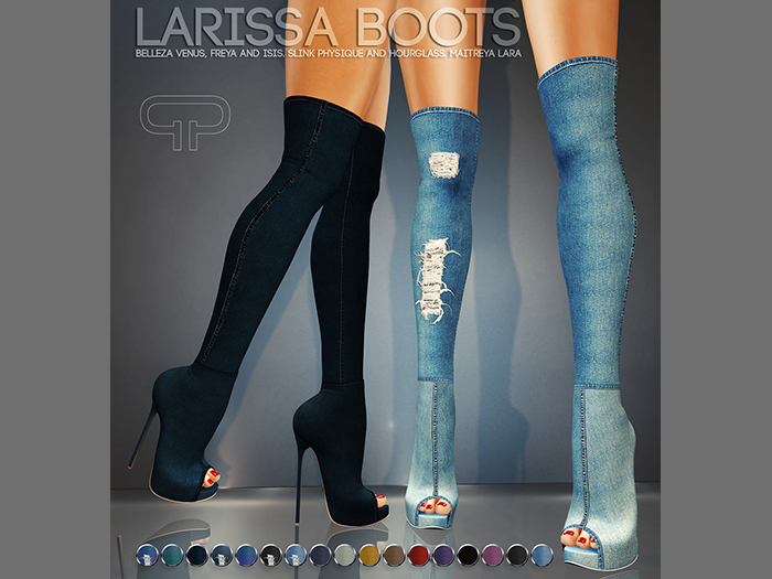 Outlet Pure Poison - Larissa Boots Ad - ons for Belleza, Maitreya, Slink High Feet 