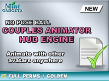 No Pose Ball Couples Animator HUD ENGINE - FULL PERMS / GOLDEN