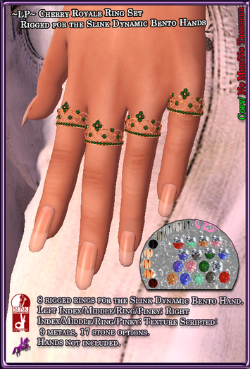 ~LP~ Cherry Royale Slink Bento Ring Set [Boxed]
