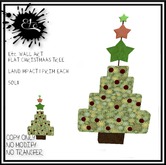 Etc. WALL ART FLAT CHRISTMAS TREE