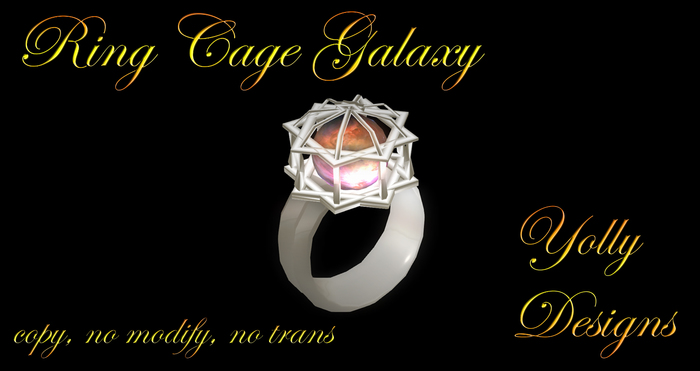Ring Kaefig silver Galaxy