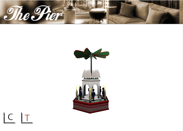 Christmas Pyramid  WHITE *small*