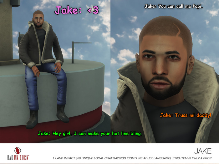 Jake (includes scripted & non scripted versions)