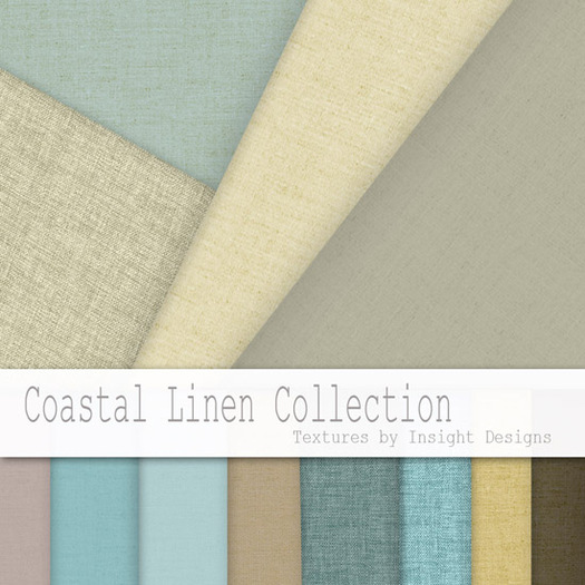 ID | coastal Linen collection, seamless and shaded cotton textures | insight designs