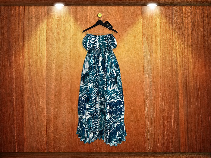 Trill Caribbean Teal Maxi Dress