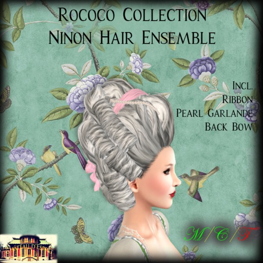 ~CdE~ September 2017 GROUP GIFT - Rococo Ninon Hair Ensemble