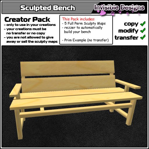Invisible Designs - Sculpted Bench