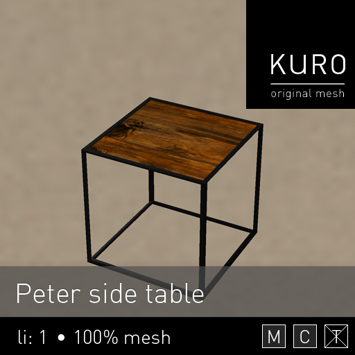 Kuro - Peter side table