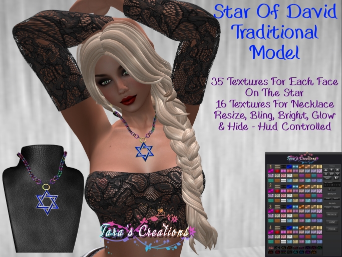 Tara's Creations Necklace Series - Star Of David (Box)