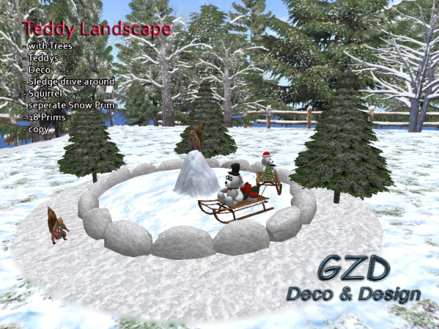 GZD Teddy Winter Landscape