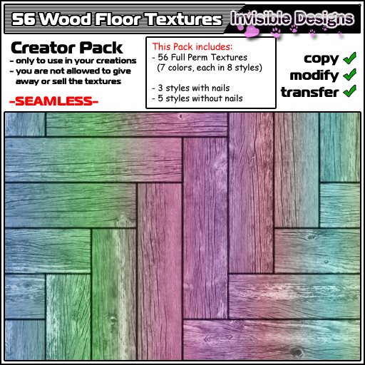 Invisible Designs - Wood Floor Pack-colored