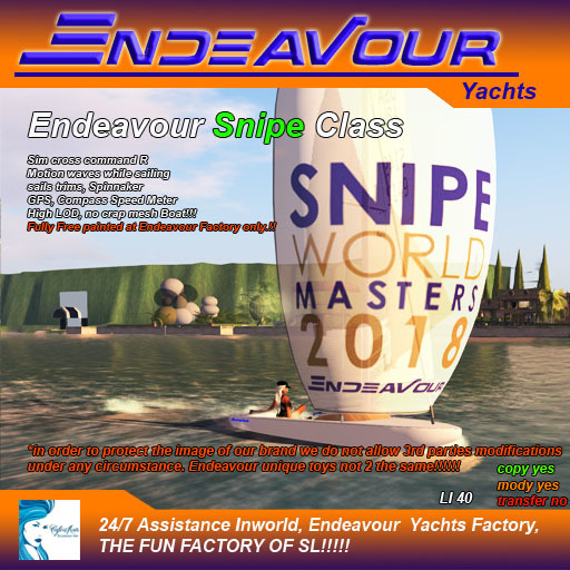 ENDEAVOURSNIPE SAILBOAT snipe DELIVERY