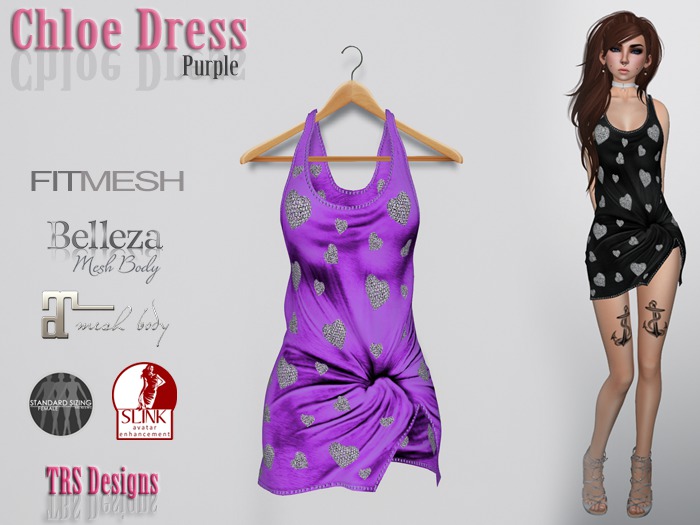 Chloe Dress Purple