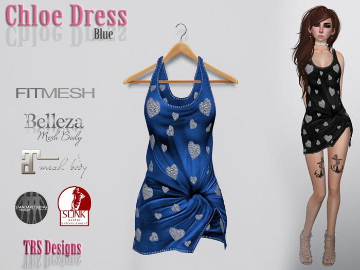 Chloe Dress Blue
