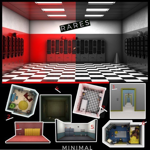 MINIMAL - Lockers -Red- *RARE*