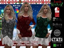 ::TwysteD KnickerZ:: Christmas Sweater Dress w Lace Frills II