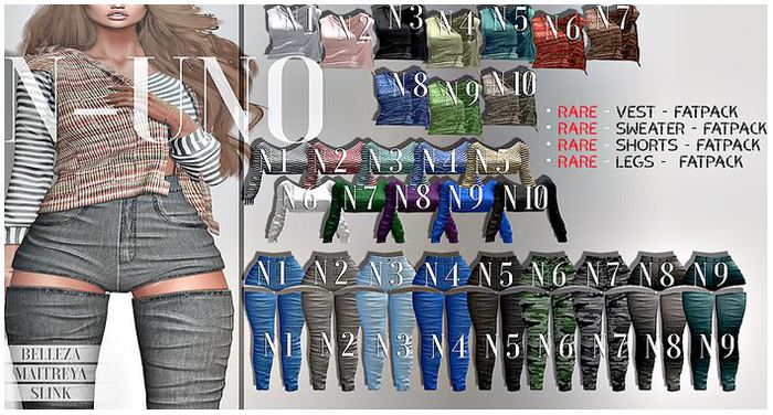 N-Uno - Sonya Shorts // FATPACK RARE