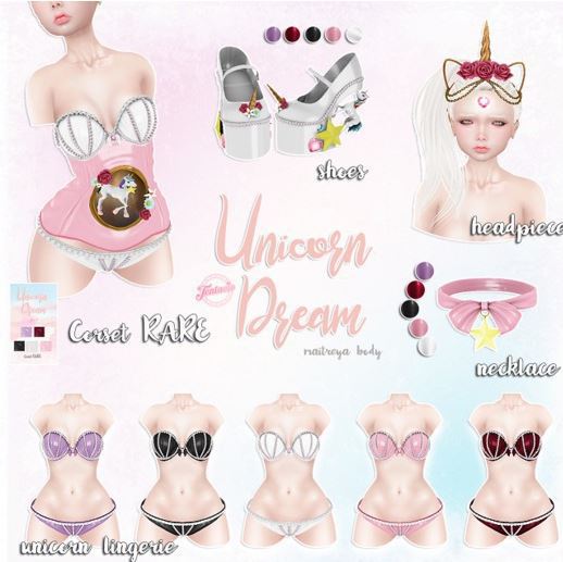 *Tentacio* Unicorn dream gacha. Necklace lila
