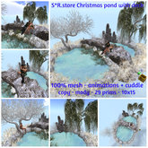 S*R.store Christmas pond with deck