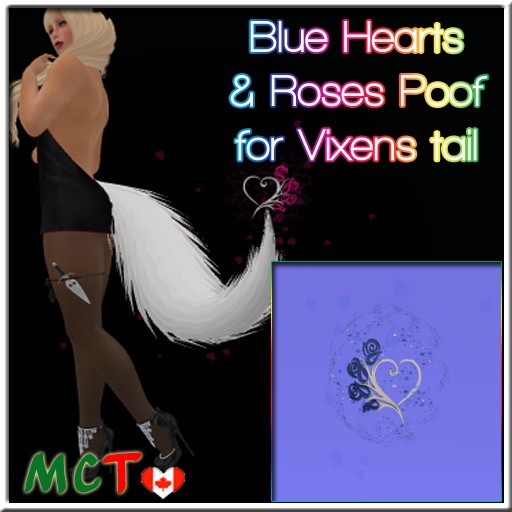 Blue Heart Poof Orb for Vixen Tail