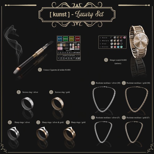 .07 [ kunst ] - Sharp rings / gold