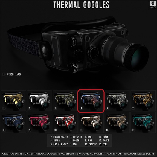 5. :BAMSE: Thermal Goggles - Dreamer