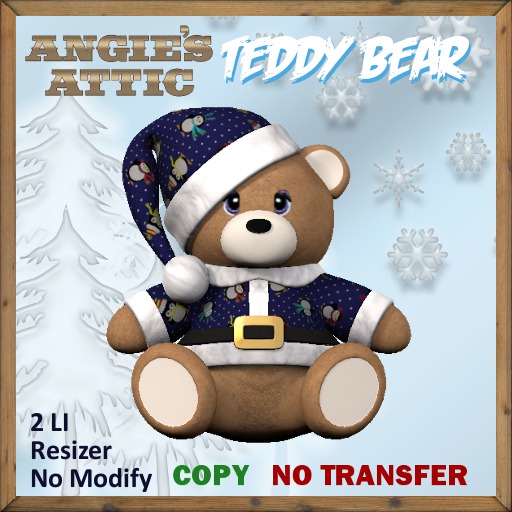 AA - Santa Bear (Huggable & Rezable) - Copy - Penguins