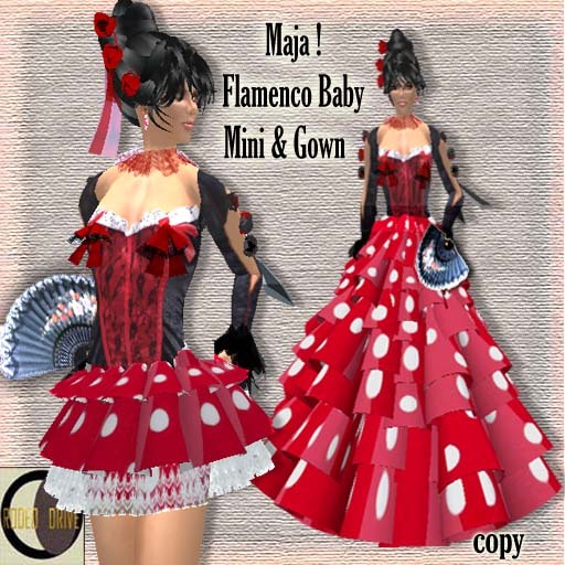 FLAMENCO OUTFIT GOWN AND MICRO