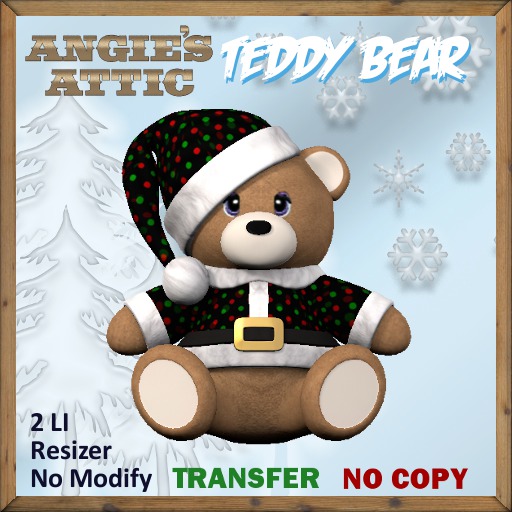 AA - Santa Bear - Trans - Dots