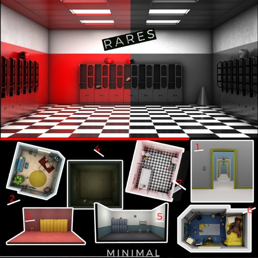 MINIMAL - Lockers -Black- *RARE*