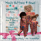 MBB * NiNi Kitty PJs Outfit (K,B&Bebe)