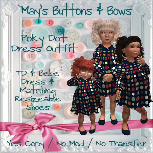 MBB * Poky Dot Dress Outfit (K,B&Bebe)