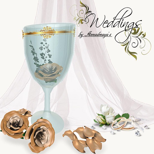 Mesh Rose In Glass with Petals Maxi&Mini v 0.1