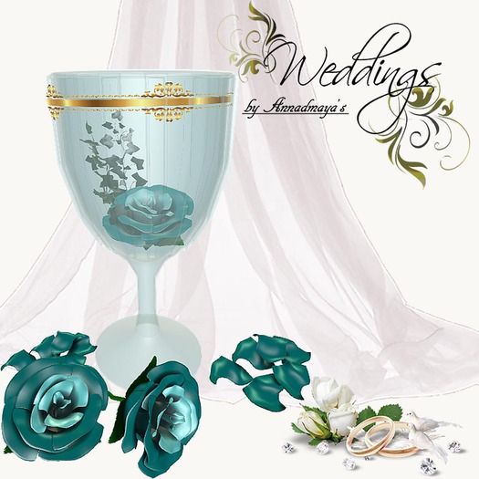 Mesh Rose In Glass with Petals Maxi&Mini v 0.2