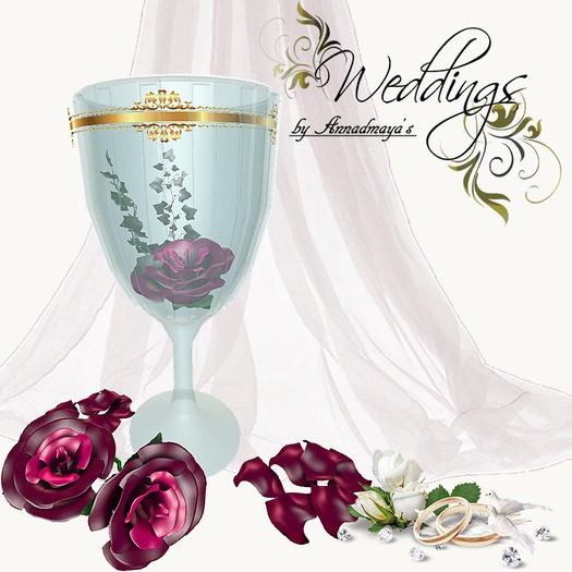 Mesh Rose In Glass with Petals Maxi&Mini v 0.6