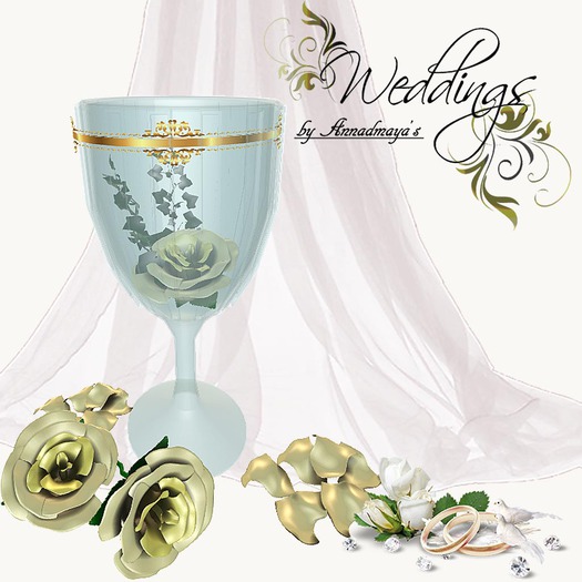 Mesh Rose In Glass with Petals Maxi&Mini v 0.8