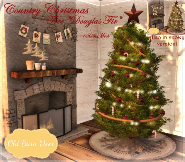 {OBD} **COUNTRY CHRISTMAS TREE** [Douglas Fir] [BOXED]