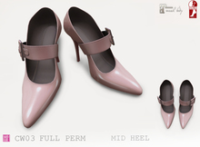 [CW] Full Perm 03 Point toe Mid Heel