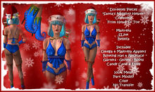 SANTAS NAUGHTY LITTLE HELPER CHRISTMAS COSTUME BLUE