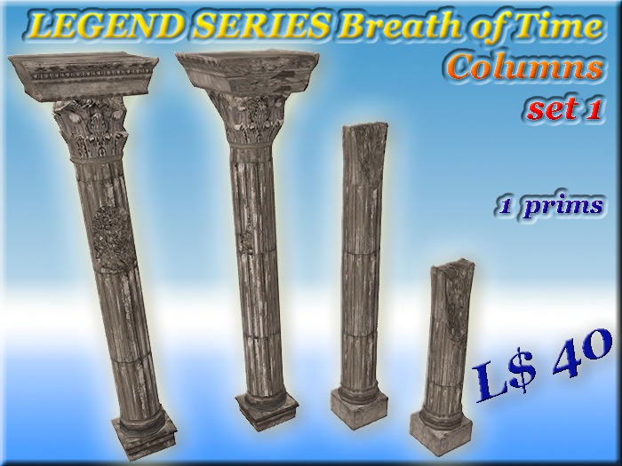 LEGEND SERIES Breath of Time Columns set 1 (1 prim)