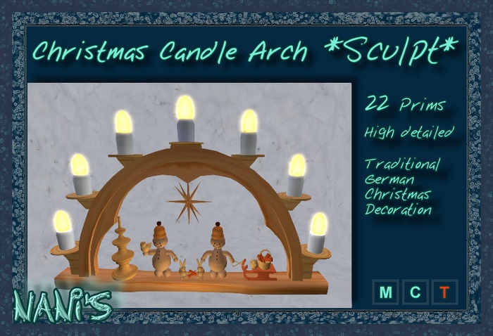 NANI's Christmas Candle Arch *SCULPT* 
