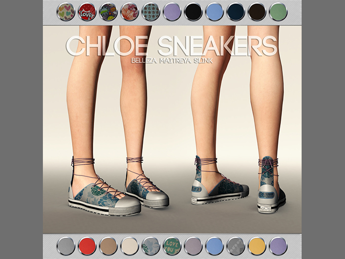 Outlet Pure Poison - Chloe Sneakers Ad - ons for Belleza, Maitreya, Slink Flat Feet