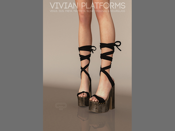 Pure Poison - Vivian Platforms Ad - ons for Belleza, Maitreya, Slink Medium Feet