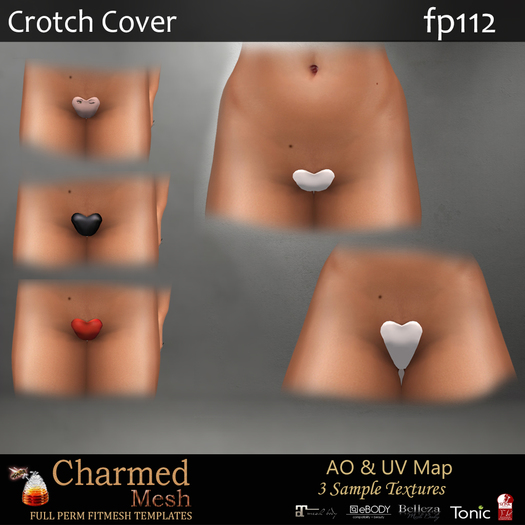 ::Charmed Mesh:: FP112 Heart Crotch Cover