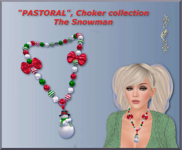 "PASTORAL" Choker collection, THE SNOWMAN