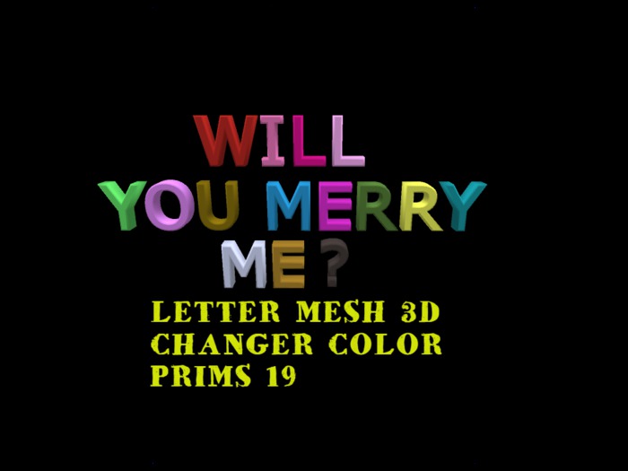 NAME MESH WILL YOU MERRY ME?