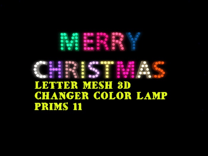 MERRY CRISTMAS LAMP