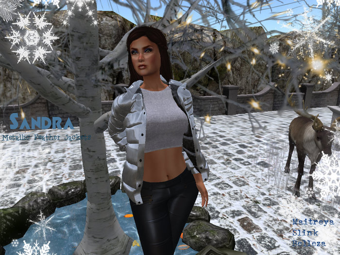 :::::Seven*Lives::::: Black Friday Metallic Feather Jacket